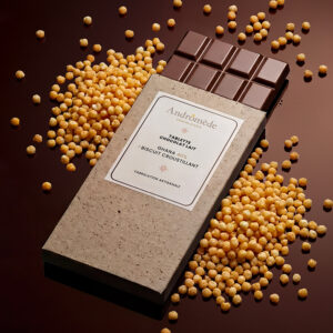 tablette de chocolat au lait et biscuit croustillant andromède