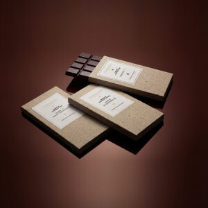 coffret découverte avec les trois tablettes au chocolat andromède